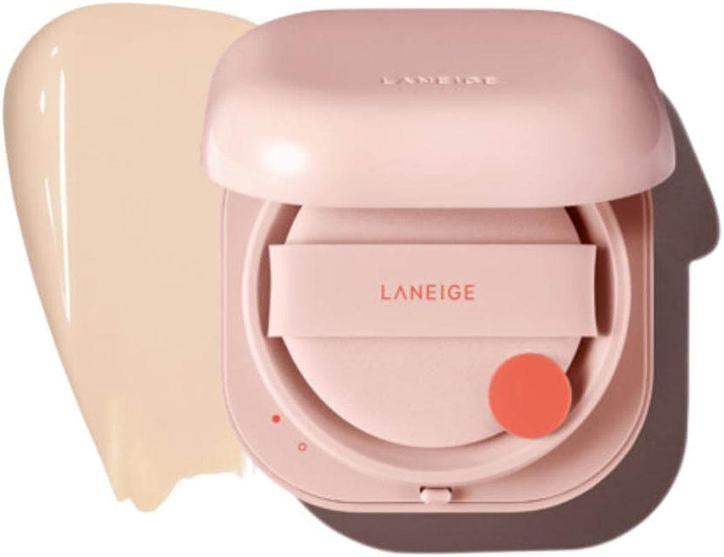 NEO Cushion Glow 15G (No Refill Included), 6 Shades Available, Long Lasting for Laneige (21N1 Beige)