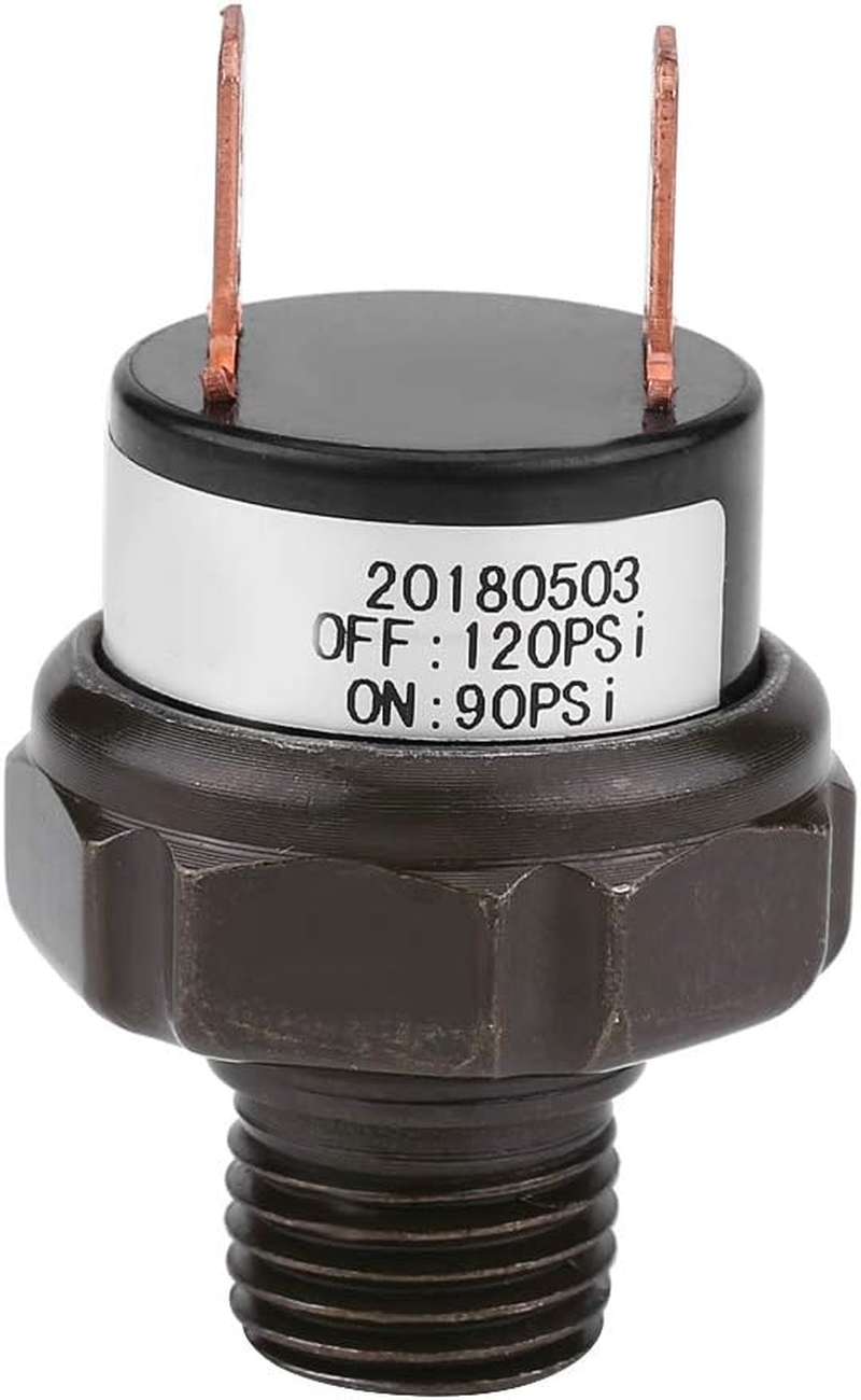 Pressure Control Metal Housing Air Compressor Parts, Automatic Air Pressure Switch, Repair for Air Compressor Replacement Replacing Broken or Old Ones(90-120 PSI) image number 4