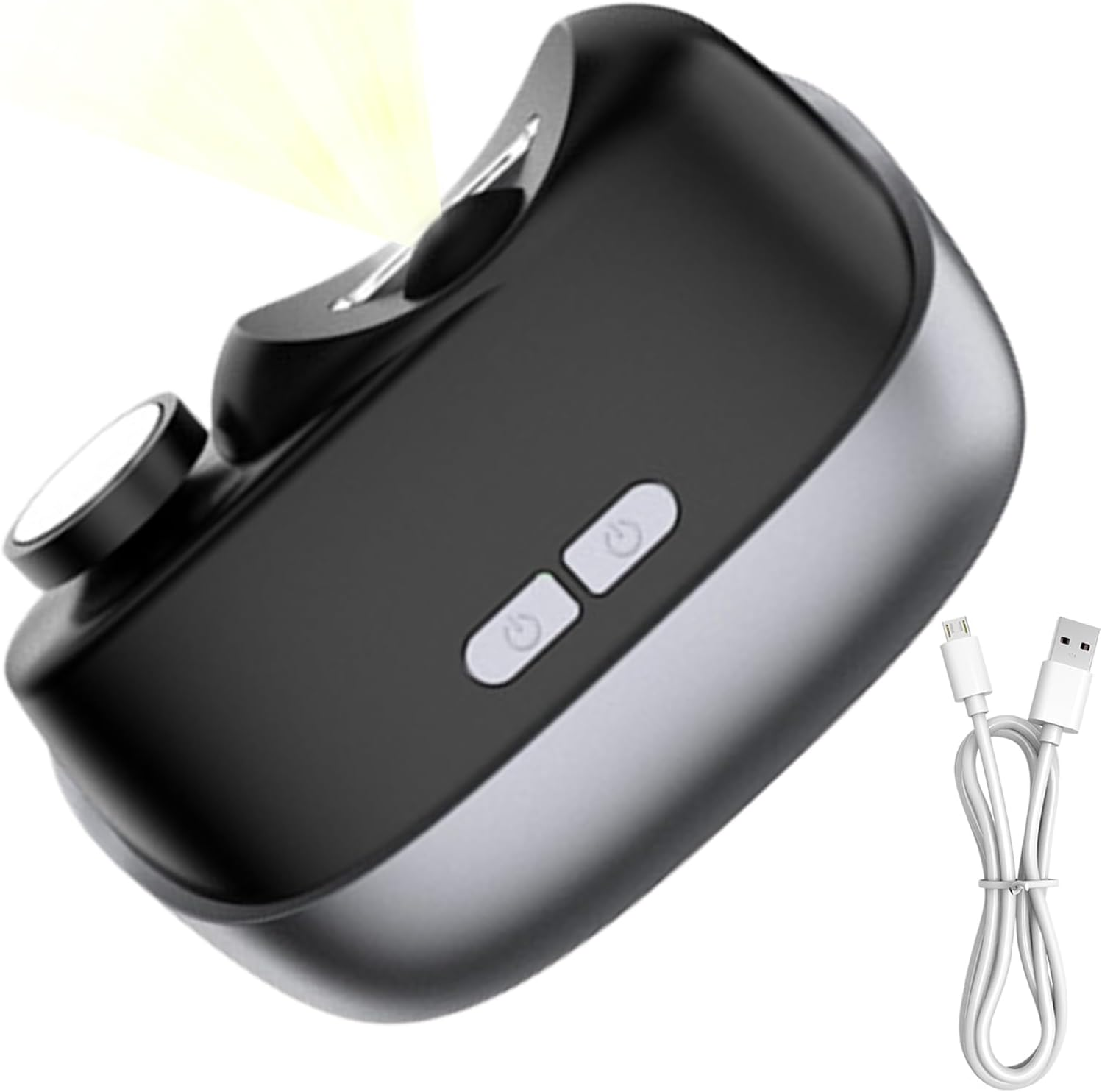 Nkmifeg Electric Toenail Clippers - 2 Speeds Portable Safety Polisher | with LED Light Electric Toenail Clippers for Seniors Fingernail Scraps Storage Design - for Women, Men, Senior, Children, Kids,