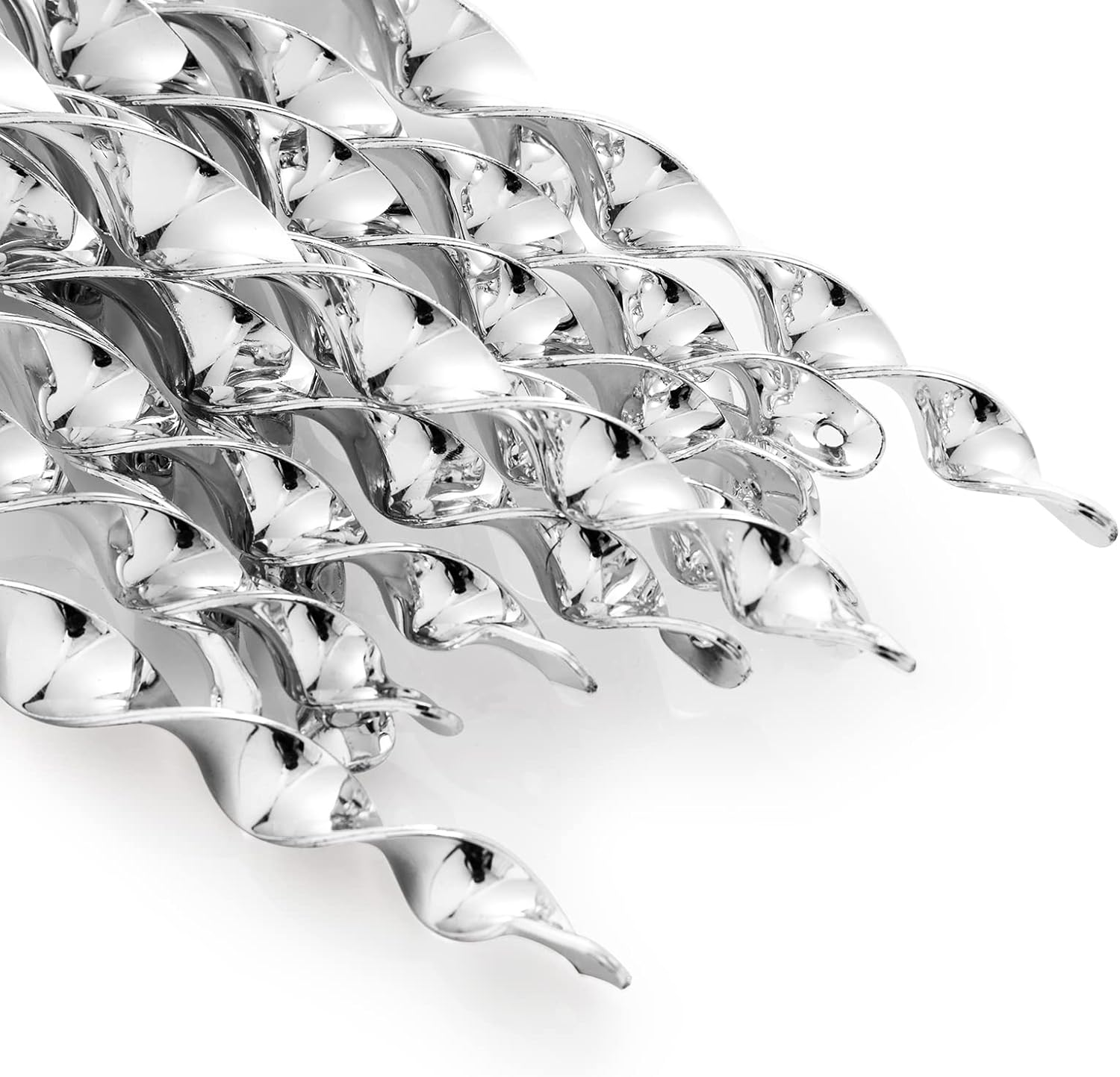 OFFO Large Bird Deterrent Scarer Rods, 40Cm(15.7 Inches) Reflective Bird Repellent Device Outdoor Bird Scarer to Keep Pigeon and Woodpecker Away from Garden or Yard, 10 Pcs,Silver