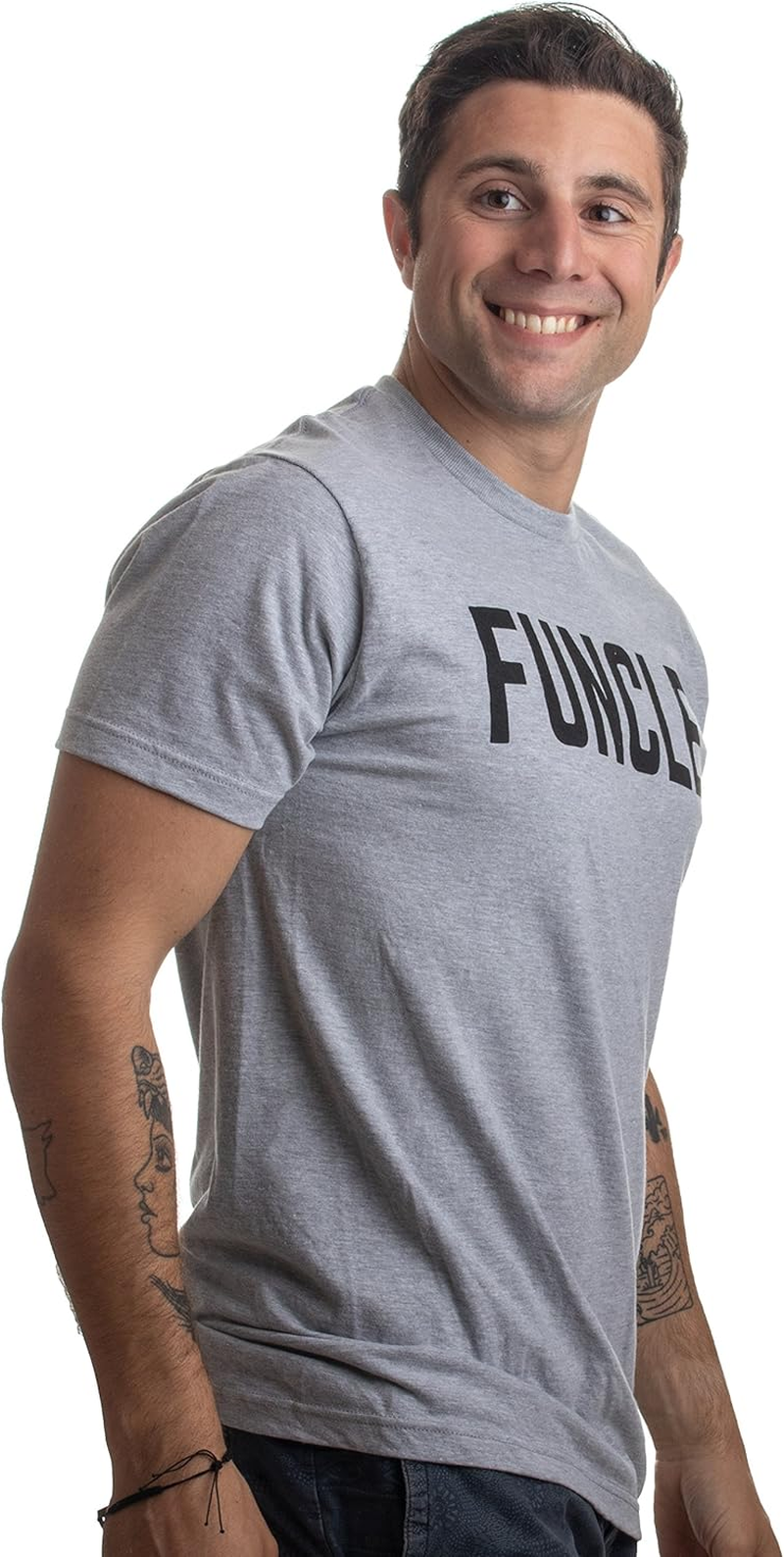 Funcle | Fun Funny Uncle New Baby Pregnancy Maternity Niece Nephew Men T-Shirt image number 7