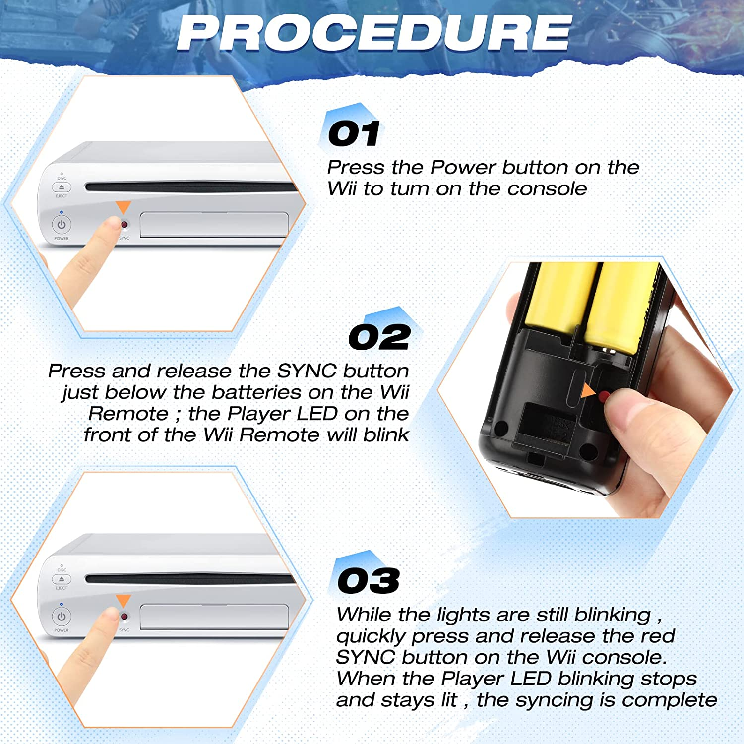 2 Pack FISUPER 2 in 1 Remote Controller with Motion plus for Wii/Wii U, with Silicon Case and Wrist Strap (Black)