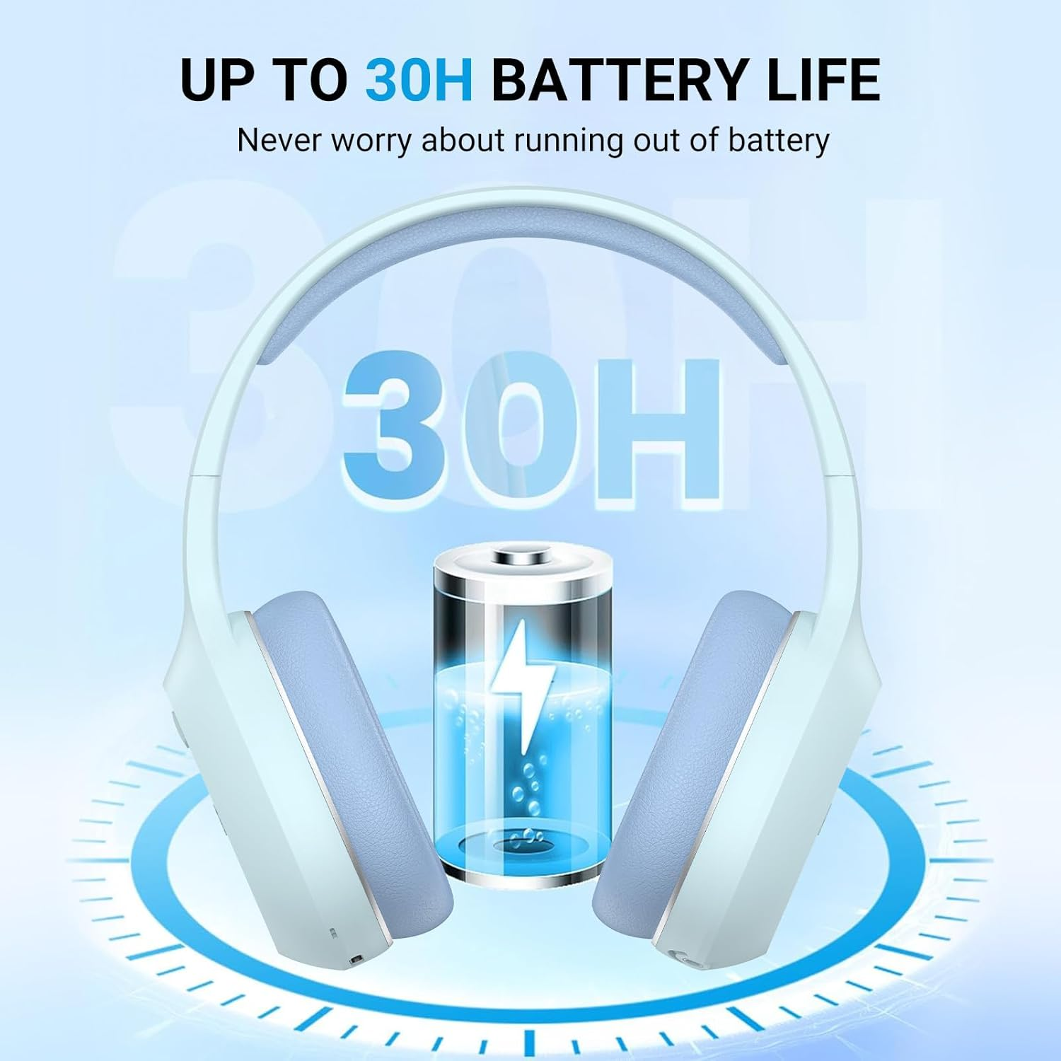 Edifier W600BT over Ear Headphones Blue image number 6