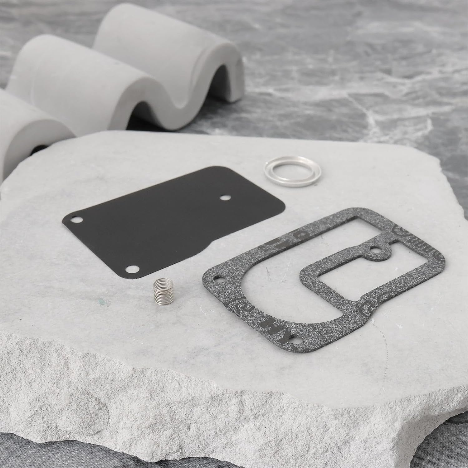 2 Sets of Carburettor Repair Kit Fuel Pump Diaphragm Kit Replaces Compatible with Briggs & Stratton 393397 Diaphragm Fits 401400 253400-255400 image number 6