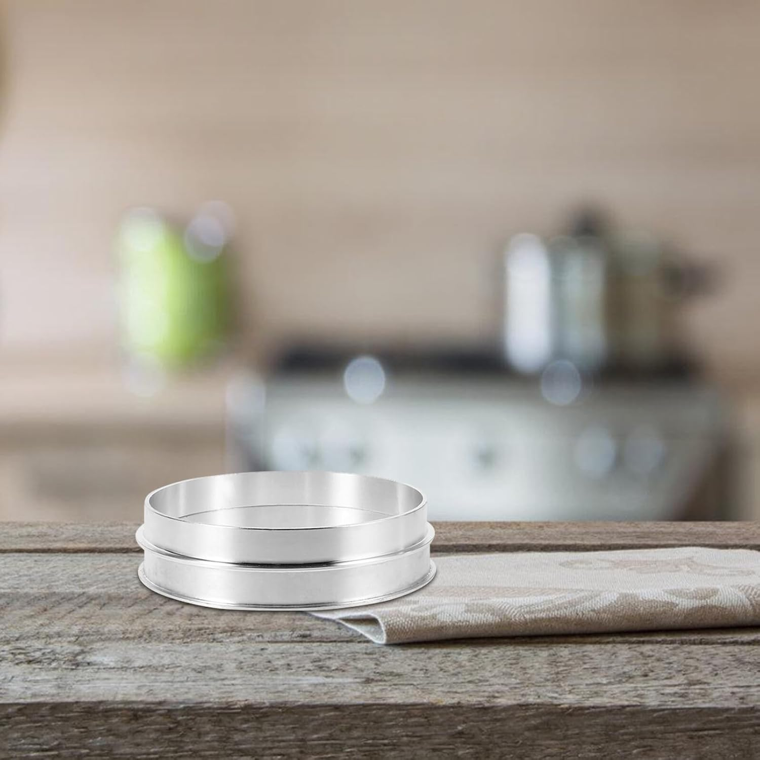 2Pcs Aluminum Cup Sealer Rings Replacement Accessories for Electric Milk Tea and Coffee Sealing Machines Compatible with 95 Model Plastic and Paper Cups image number 3