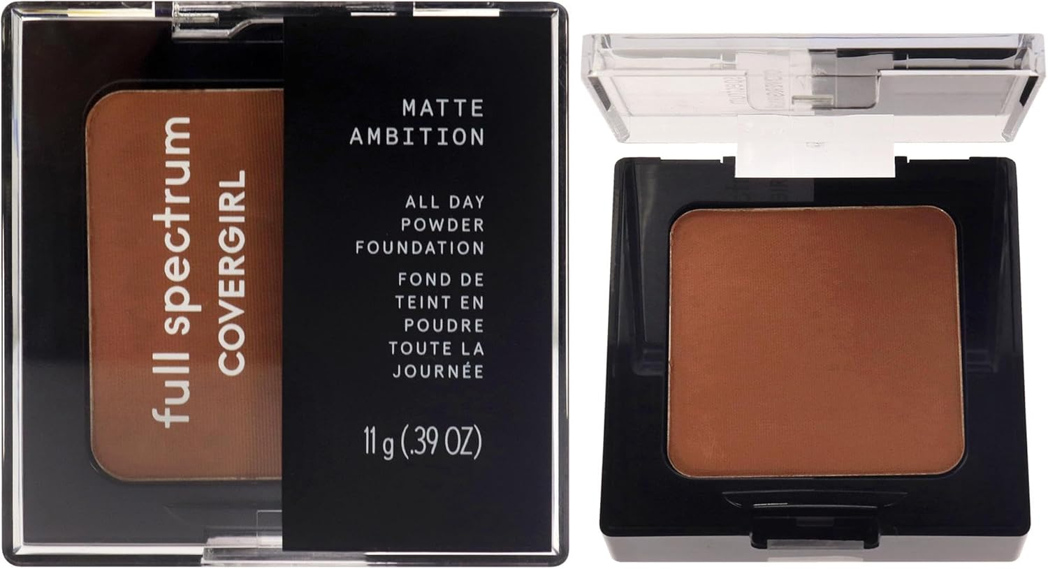 Covergirl Full Spectrum Matte Ambition All Day Powder Foundation - FS430 - Deep Cool 3 for Women 0.39 Oz Powder image number 5