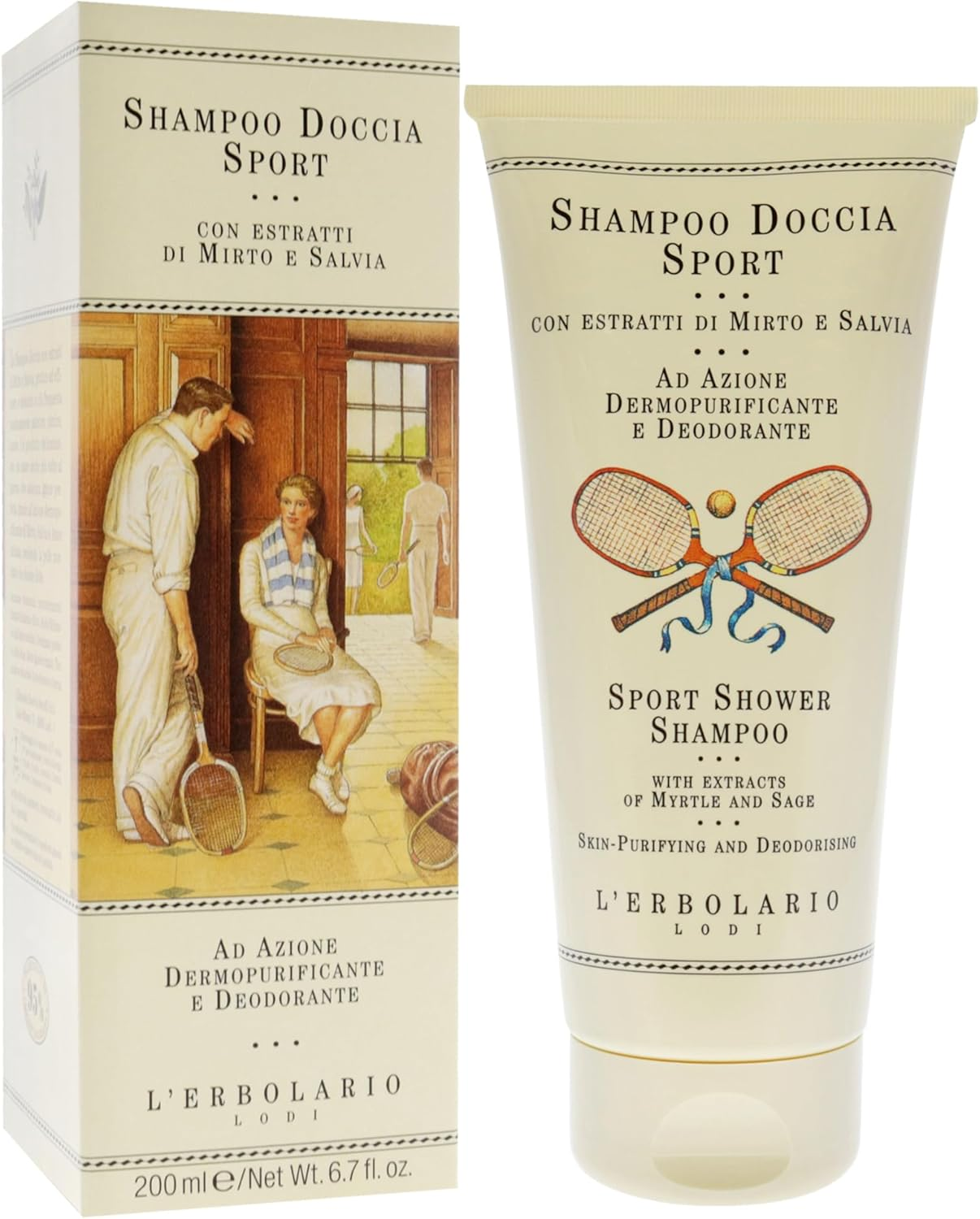 Lerbolario Sport Shower Shampoo for Unisex 6.7 Oz Shampoo image number 3