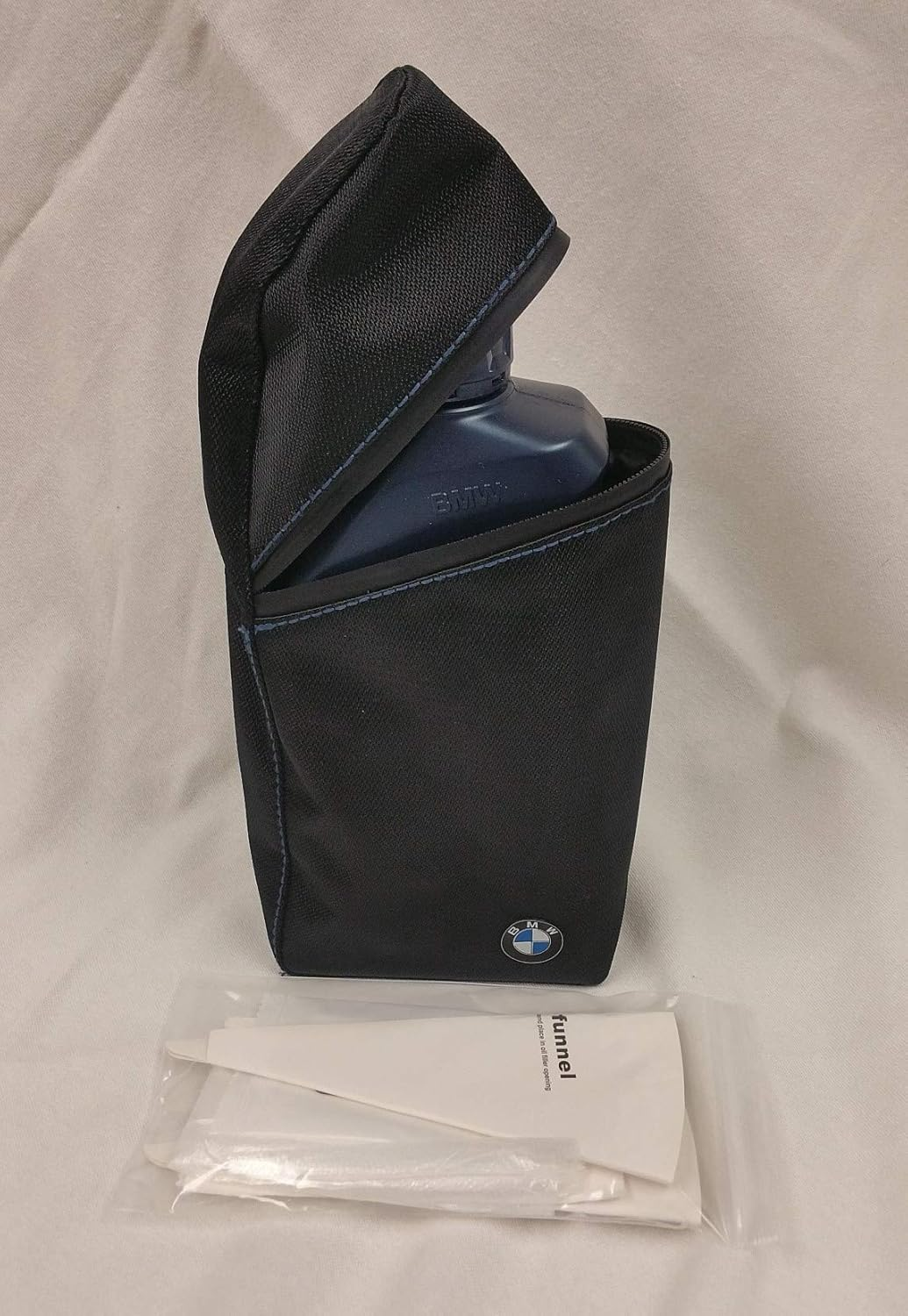 Genuine BMW Spare Top off Oil Bag Pouch Kit for Any BMW Model image number 1