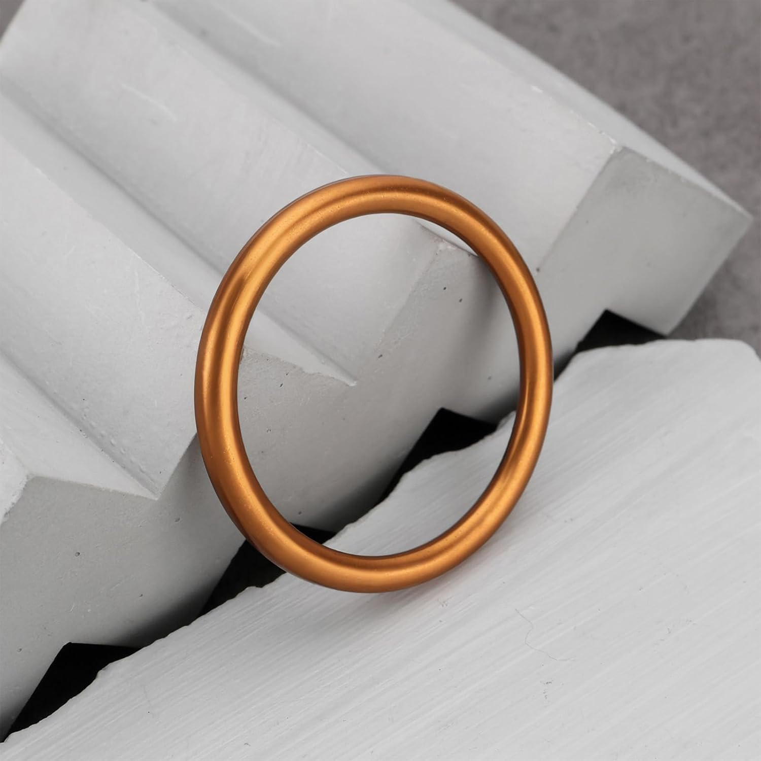 Briny River 4Pcs Motorcycle Exhaust Gaskets Compatible with MZ TS ES ETS ETZ 150 125 1962-1978 Copper Muffler Gasket 43X35Mm image number 3