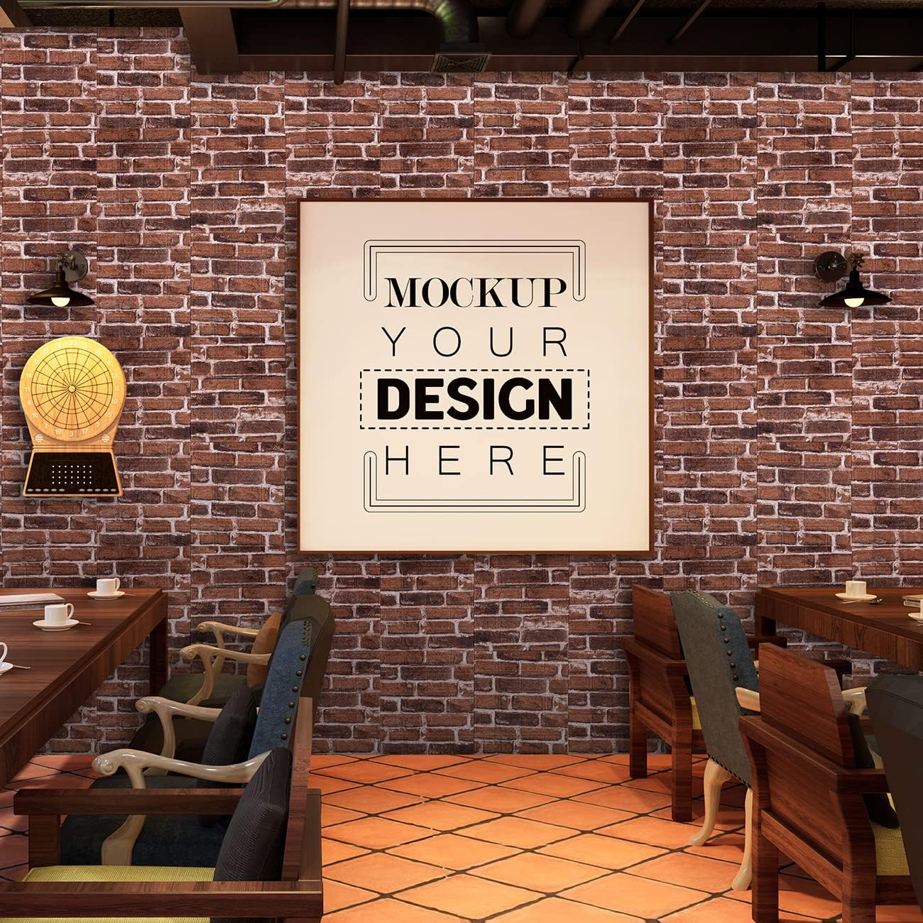 10PCS 3D Wall Panels Peel and Stick Foam 3D Brick Wallpaper Peel and Stick Red Faux Stone Wall Panel Self-Adhesive Wallpaper (10PCS, Red) image number 3