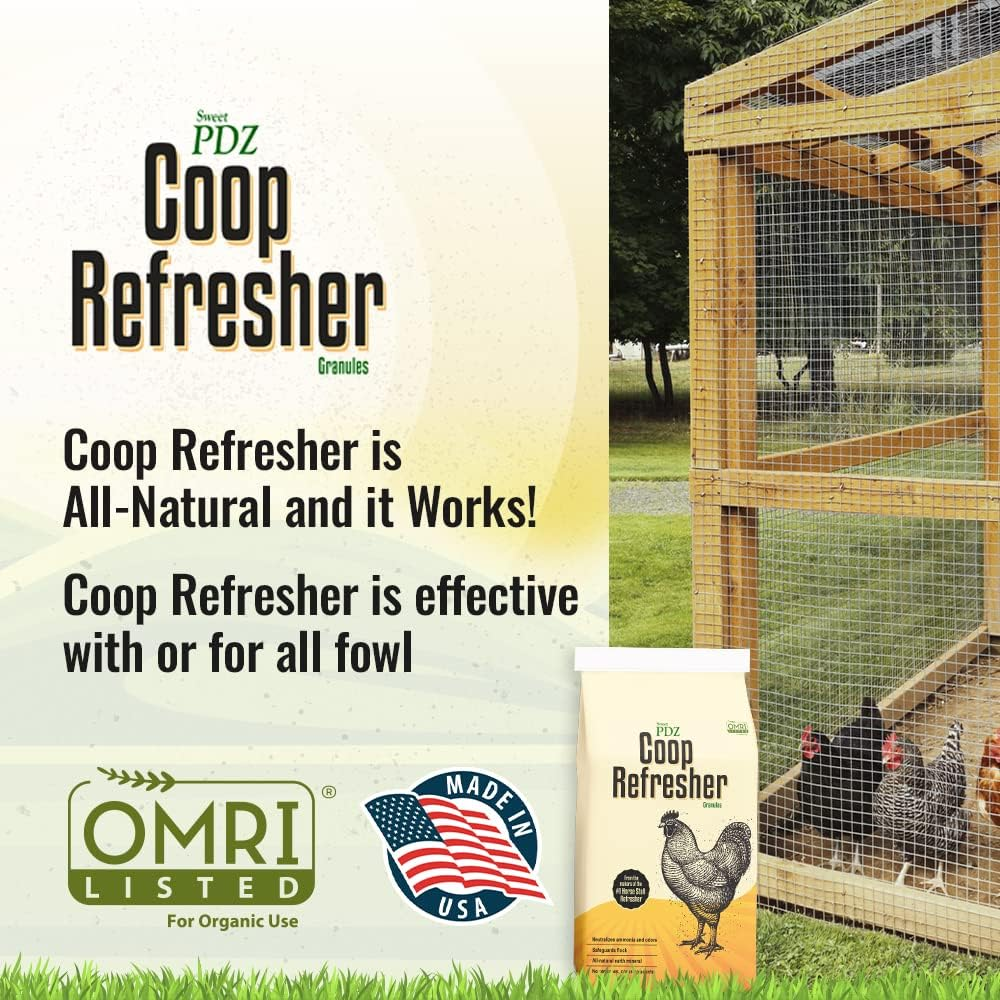 Coop Refresher - Zeolite Odor Eliminator - Essential Chicken Coop Accessory - 10 Lbs image number 5