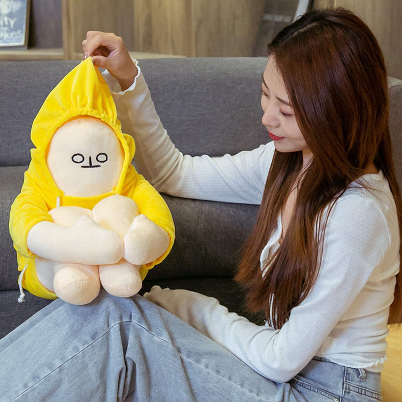 Cute Plush Animal Toys Stuffed Funny Banana Man Stuffed Animal Baby Doll Kids Gifts image number 4