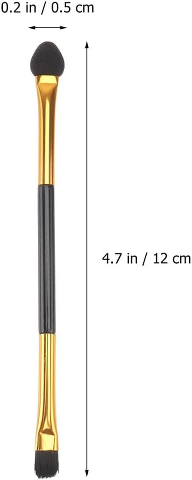 FRCOLOR Double-Ended Eyeshadow Brush Lightweight Portable Makeup Brush for Precise Eye Shadow Application Travel Friendly Cosmetic Tool image number 5
