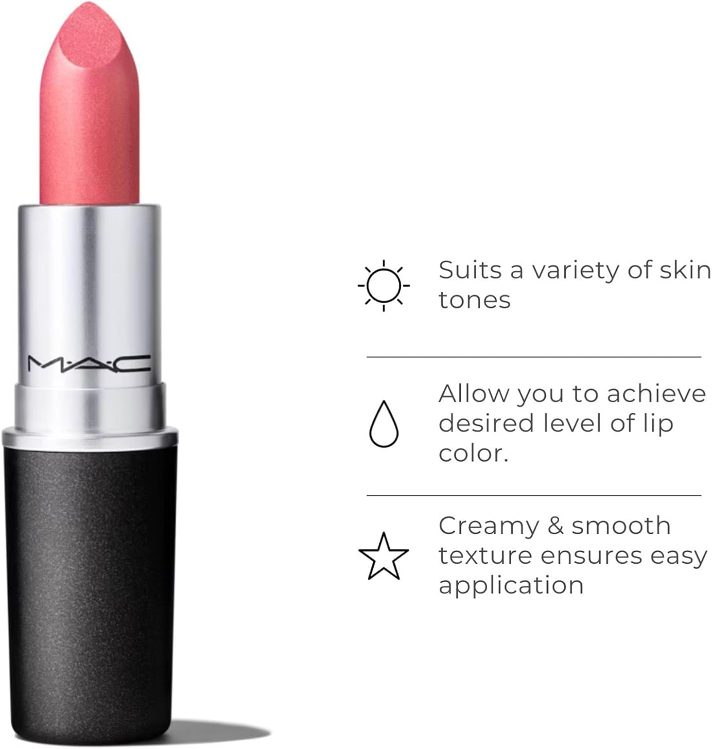 MAC Frost Lipstick Bombshell image number 6