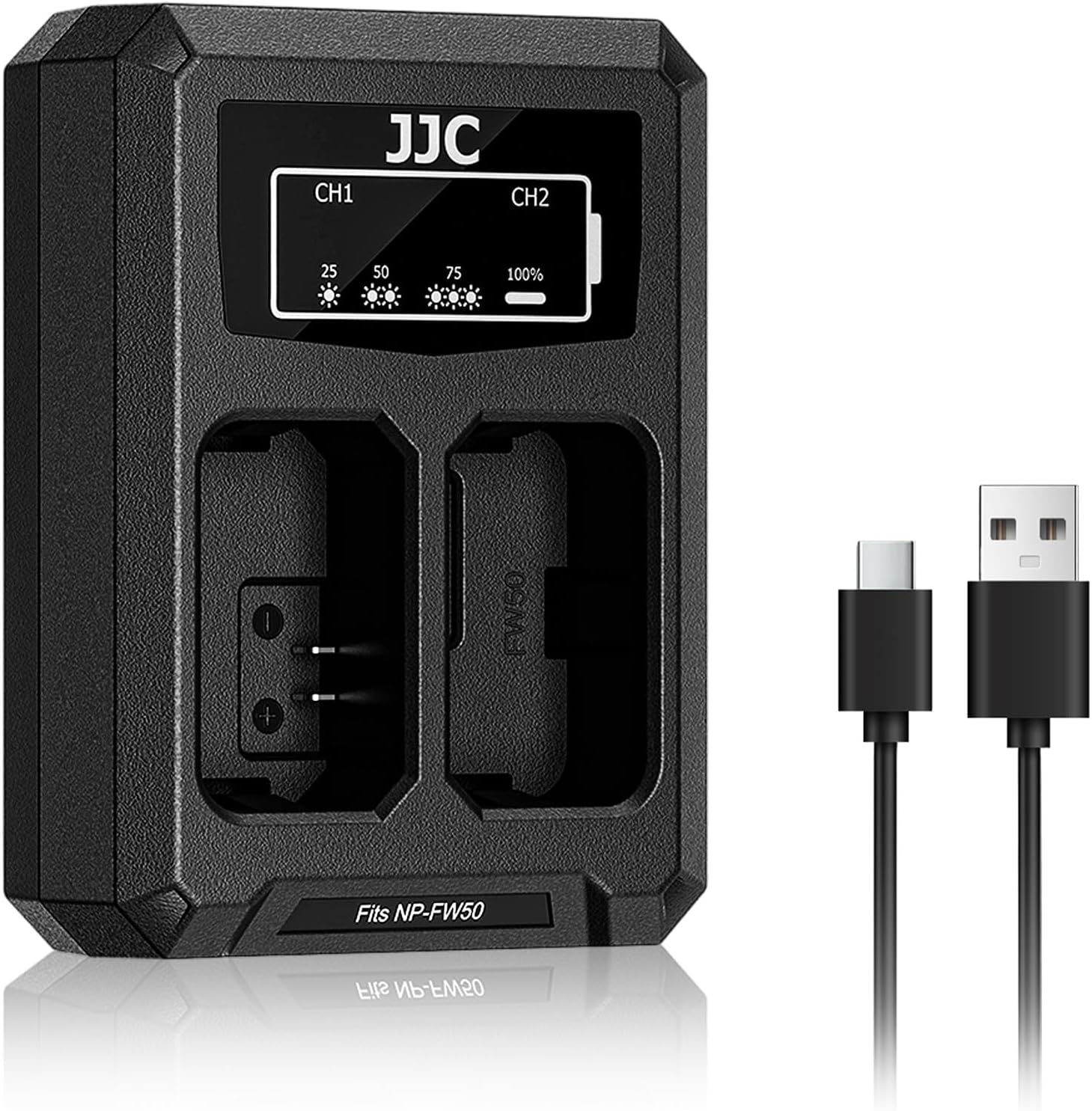 Upgraded NP-FW50 Dual Battery Charger with Type C Port for Sony A6500 A6400 A6300 A6100 A6000 A7S A7RII A7R A7II A7 A7SII A7S RX10 IV RX10III RX10II RX10 NEX-7 NEX-5T SLT-A99II SLT-A33 A35 A37 A55 A58 image number 4