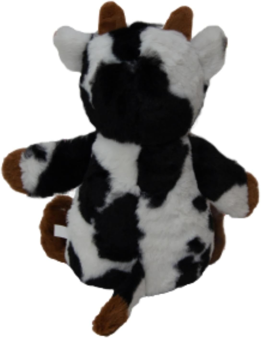 JACK and VANILLA, Interactive Cow Shaped Cuddly Toy 18Cm - Ideal for Dogs and Cats - Integrated Squeaker - Soft and Durable Materials - Machine Washable - Brown image number 1