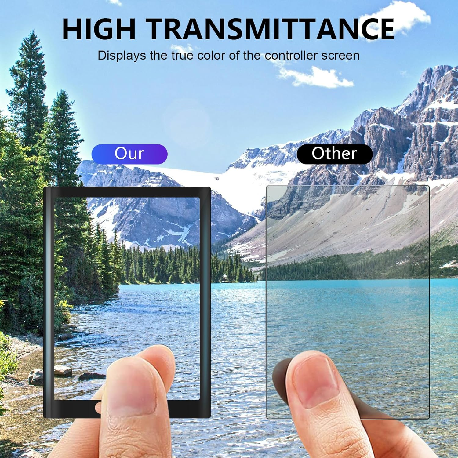 AMAZEAR Screen Protector for Insta360 X5 Accessories (2 Pack), Tempered Glass LCD Display Film Screen Protective Cover for Insta360 X4/Insta 360 X5, Ultra HD, 9H Hardness, Scratch Resistant image number 3