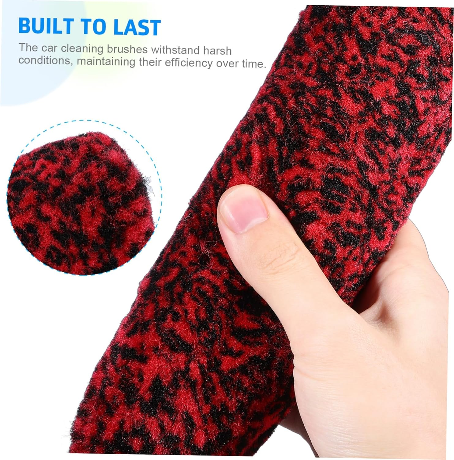 BUGUUYO 3Pcs Bendable Tire Cleaning Brush Flexible Automotive Detailing Tools for Wheels Car Wash and Interior Care Soft Bristles for Gentle Grime Removal image number 4