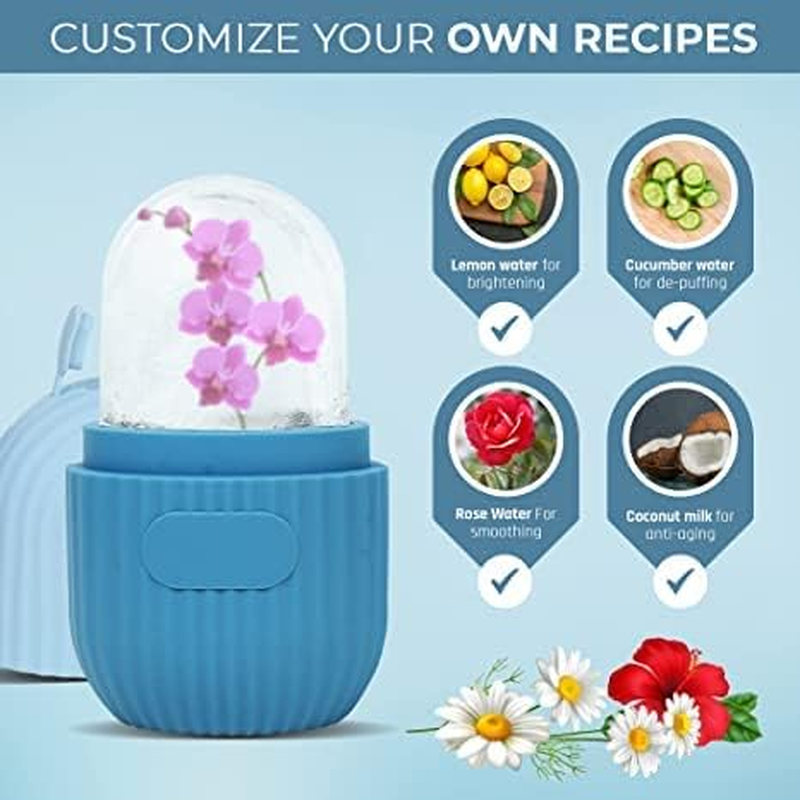 SWOSH Ice Roller for Face & Eye Massage, Reusable & Unbreakable Facial Tool for Glowing, Reducing Eye Puffiness