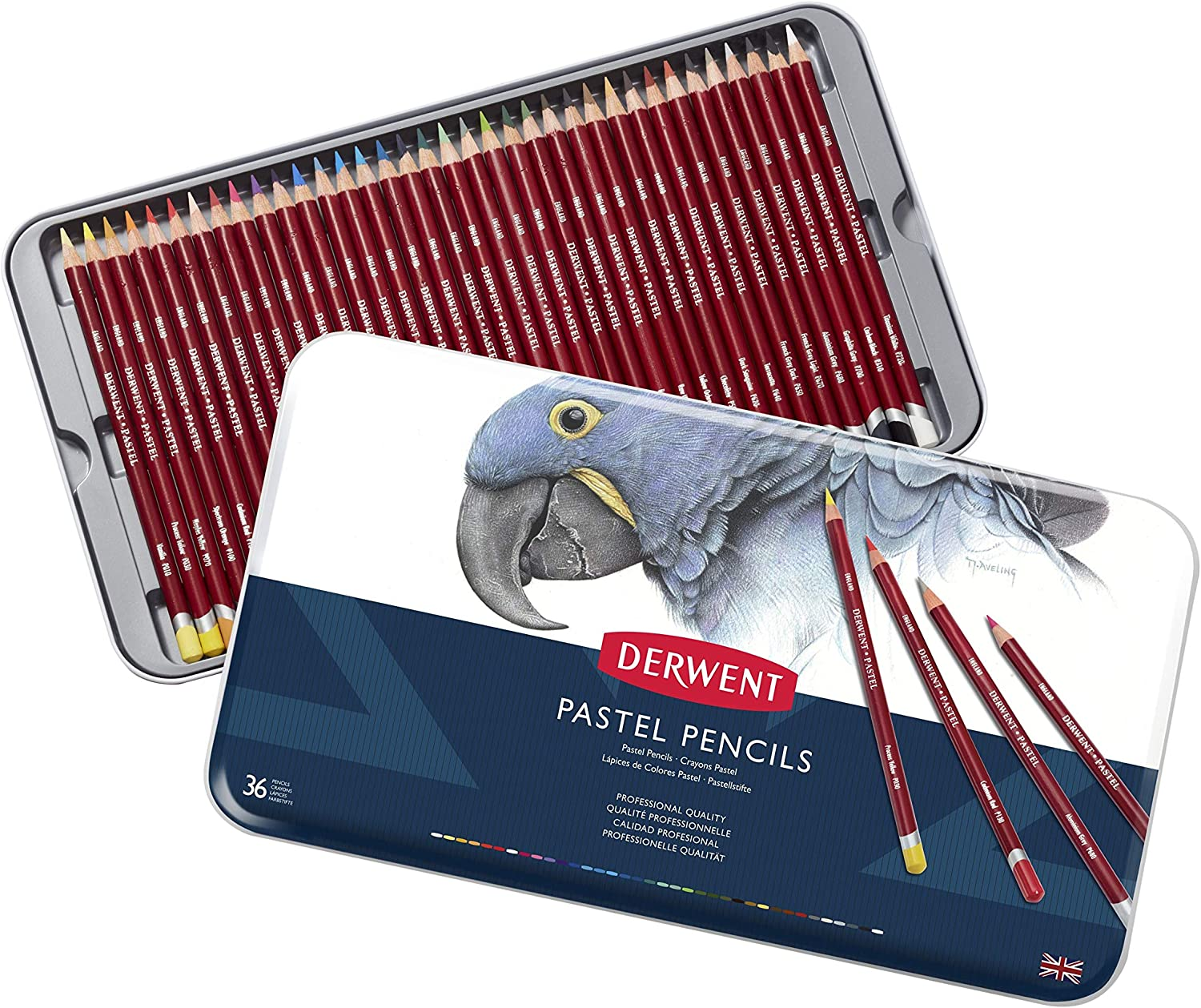 Derwent Pastel Pencils, Drawing & Writing, Set of 36, Ideal for Blending & Colouring, Professional Quality, 0700307 image number 2