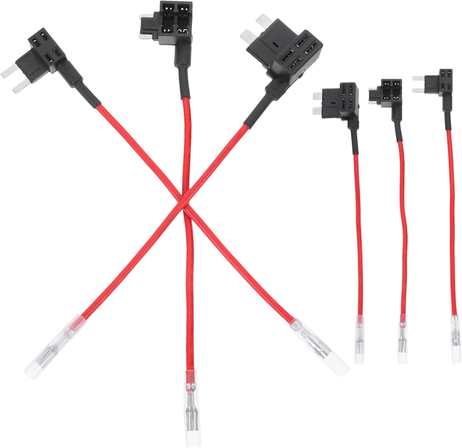 Mobestech 6Pcs Mini Fuse Tap Kit in Line Fuse Holders Car Inline Holder Automotive for Car Hardwire Tap Accessories