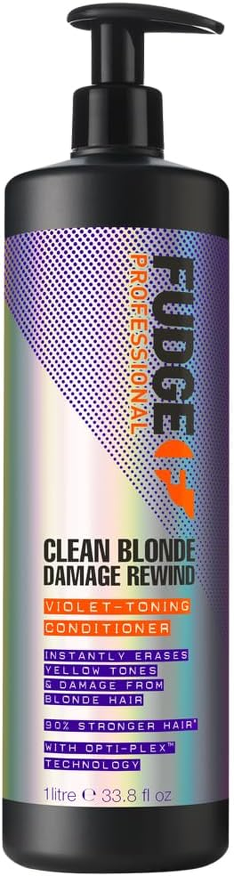 Fudge Professional Purple Toning Conditioner, Clean Blonde Damage Rewind Conditioner, for Blonde Hair, 250 Ml