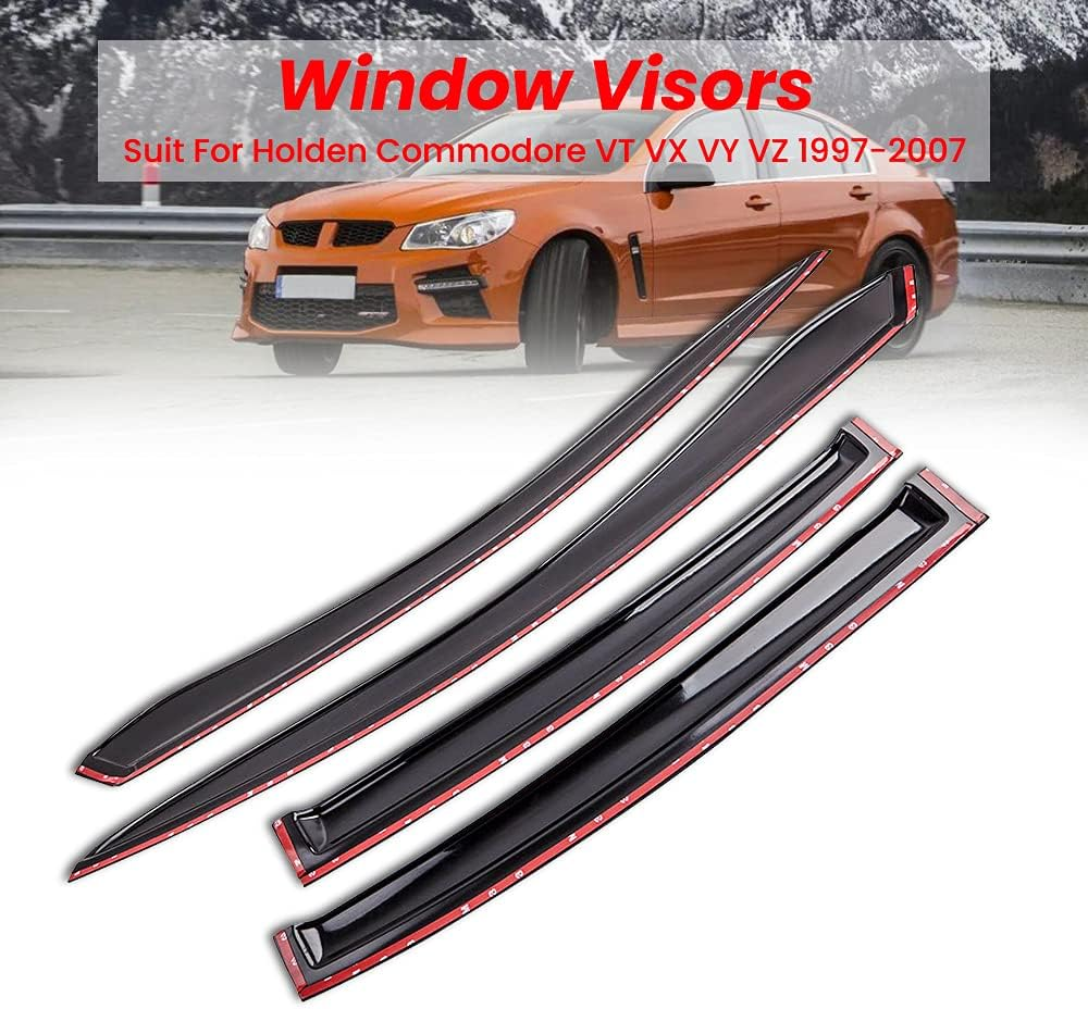 Maxpeedingrods 4-Door Weathershields Weather Shield for Holden Commodore VT VY VX VZ 1997-2007 Window Visors Sun Wind Deflectors Car Accessories image number 3