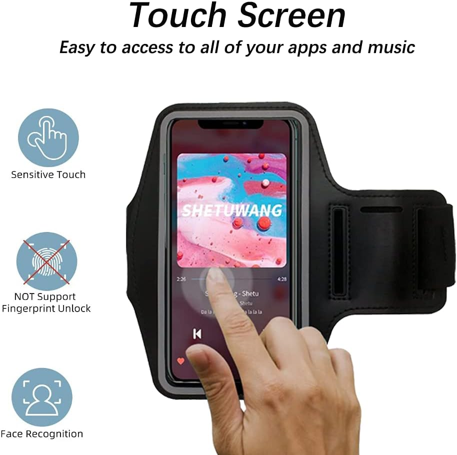 Sport Armband Mobile Phone, Armband Arm Pocket, Sport Armband Mobile Phone Case, Sweatproof Running Armband for Iphone, Huawei, Xiaomi, LG, Samsung Galaxy Smartphone, up to 6.5 " image number 6