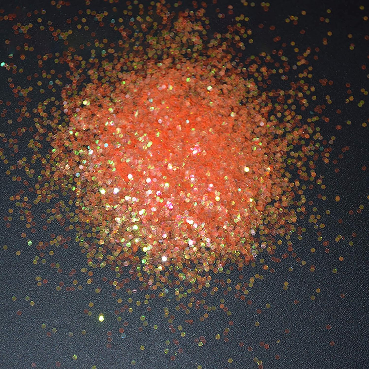 1 Pc Leaf Flakes for DIY Crafts Arts Nail Sticker Gilding Painting Fairy Nail Powders Powder Orange Red image number 3