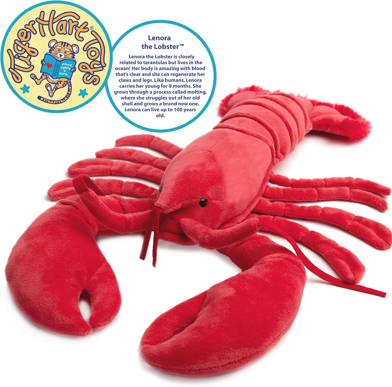Lenora the Lobster - 13 Inch Stuffed Animal Plush image number 1