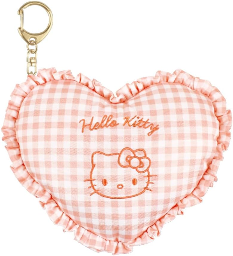 Tees Factory SR-5544498MC Sanrio Characters Heart Cushion Pouch, Maroon Cream, H5.4 X W6.2 X D1.6 Inches (136 X 158 X 40 Mm)