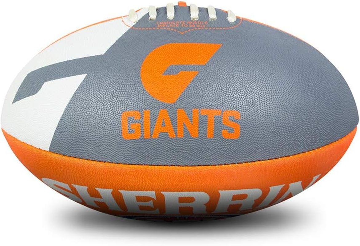 Sherrin GWS Giants AFL Club Football, Size 5 image number 4