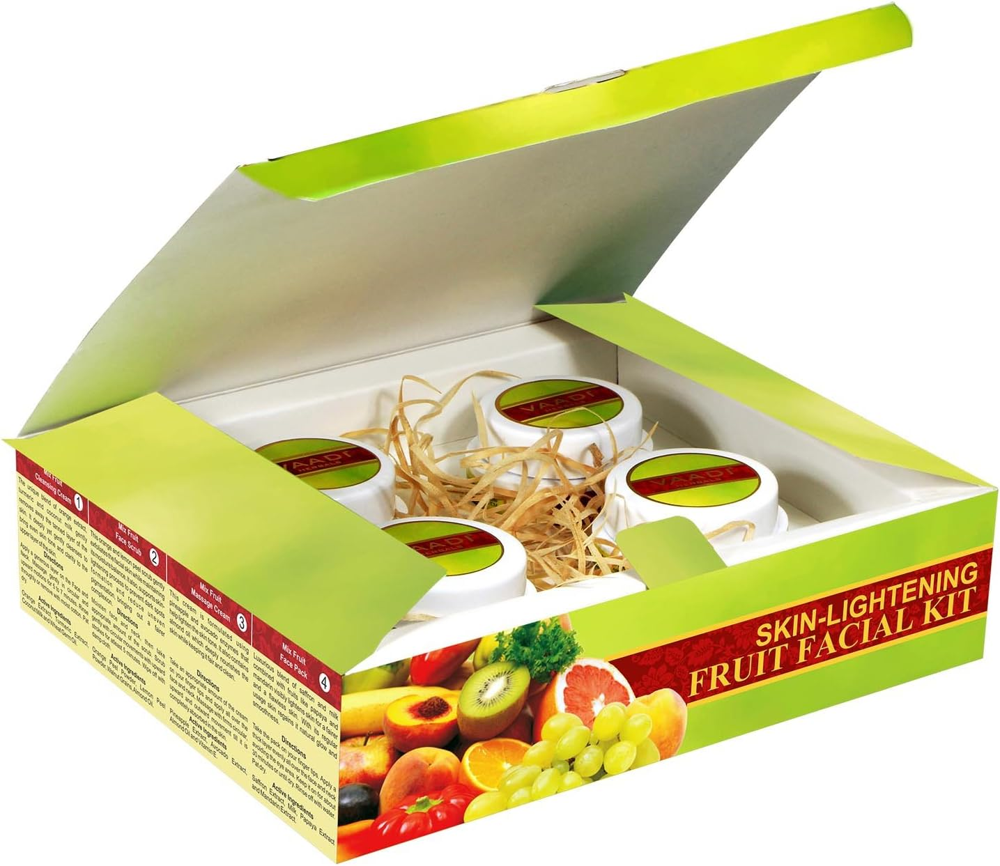 Vaadi Herbals Facial Kit - Skin-Lightening Fruit Facial Kit - All Natural - Suitable for All Skin Types and Both for Men and Women - 70 Grams - image number 1