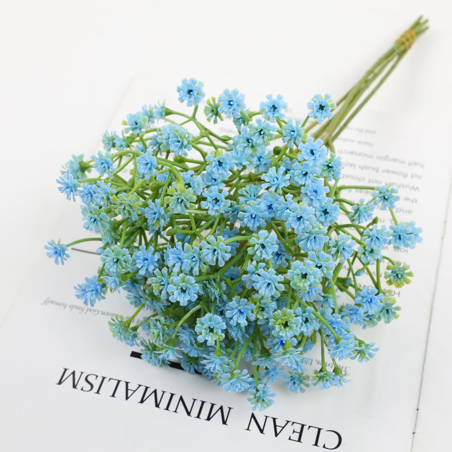 15 PCS Babys Breath Artificial Flowers Gypsophila Paniculata Faux Plant for DIY Centerpieces Wedding Party Floral Arrangement Home Decorations (Small Petals,Pink)