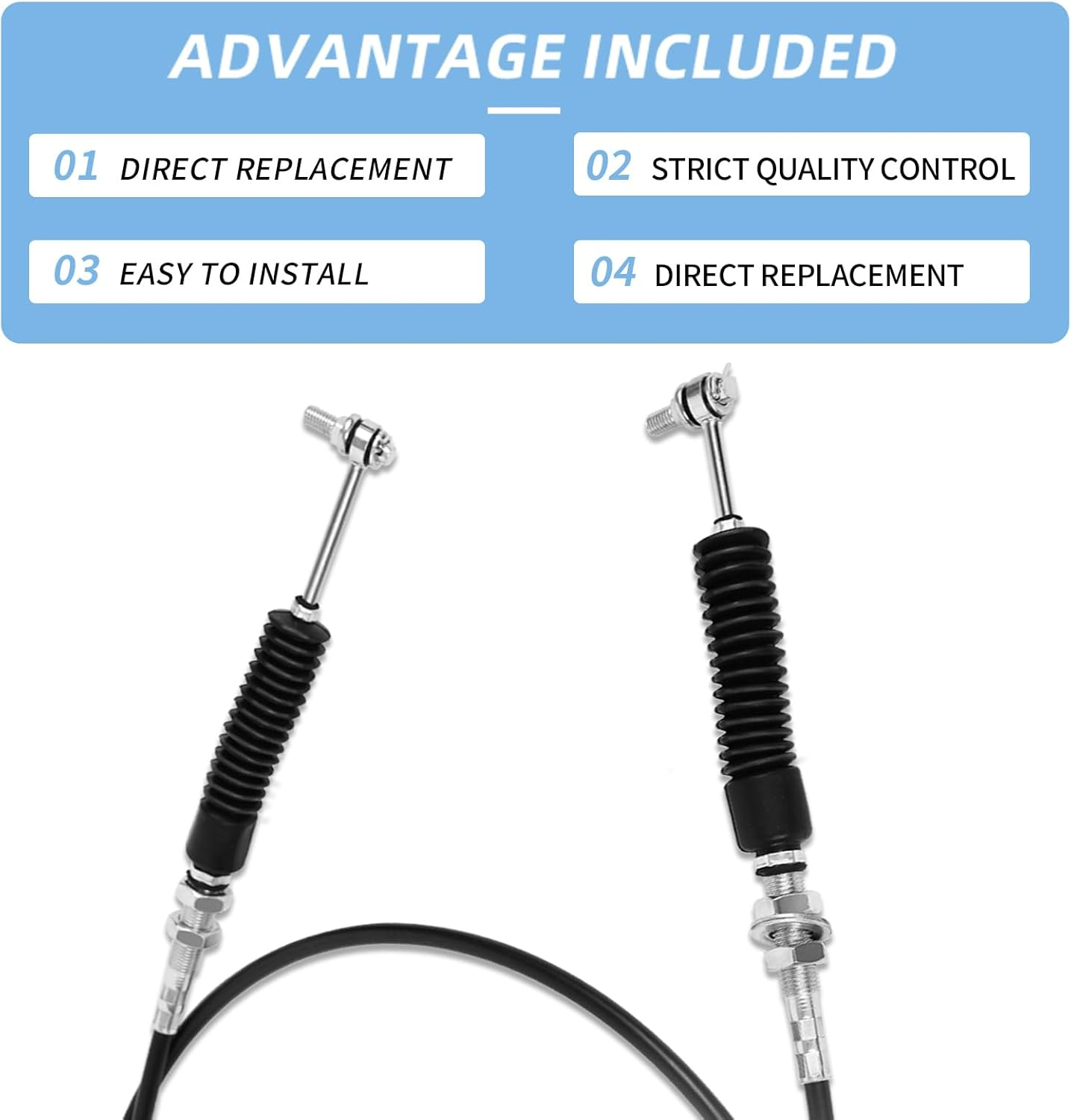 7082498 Shifter Cable Replacement for Polaris Ranger XP 1000 2019 2020 2021 2022 2023, 7082376 7082285 Gear Shift Cable Compatible with 2020 2021 2022 2023 Polaris Ranger 1000