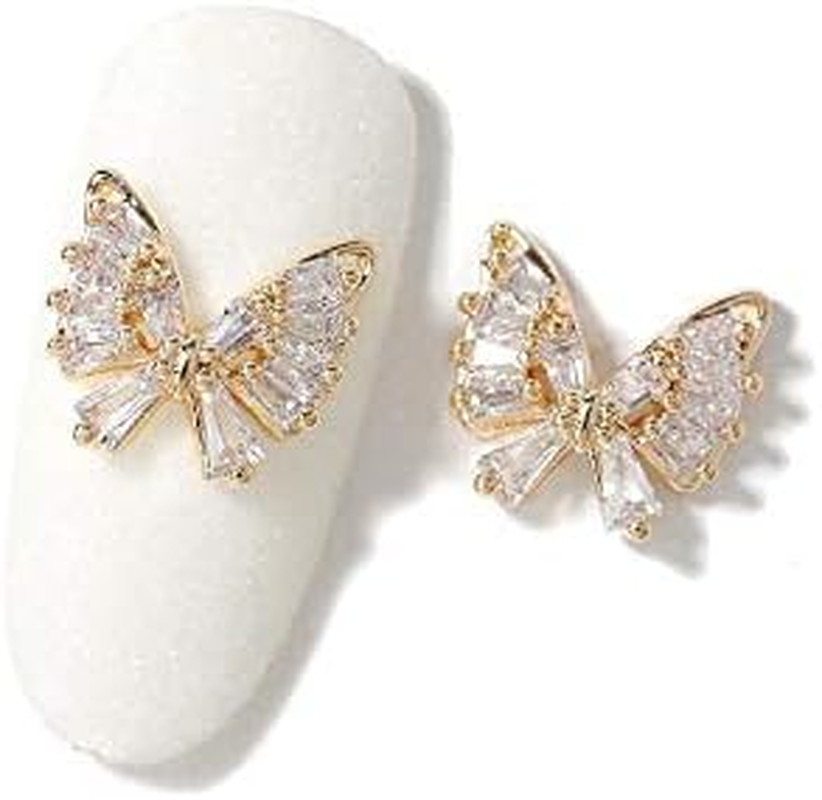 HANGQINGHENG 2-Piece Nail Jewelry Zircon Rhinestone Decoration Alloy Nail Decoration (Color : 159 12)