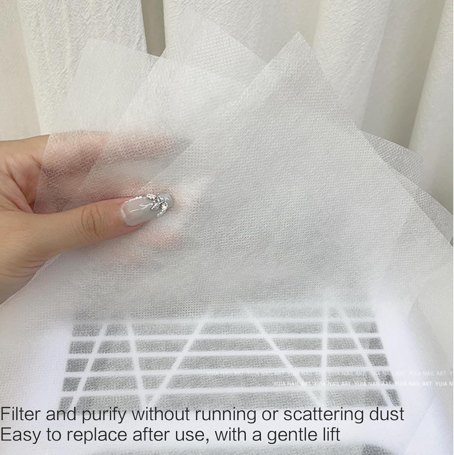 100 Pieces Dust Collector Filter Dust Extraction Filter Paper for Salon image number 3