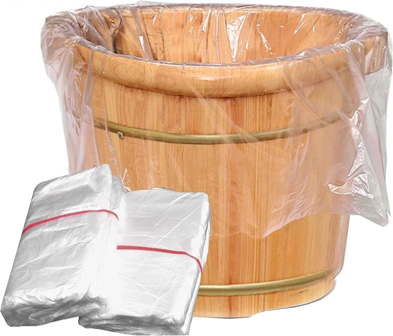 Disposable Foot Bath Bag for Household Use, Thick and Raised Foot Bath Bag, Plastic Bag, Foot Therapy Ceramic Basin Bag/173 image number 1