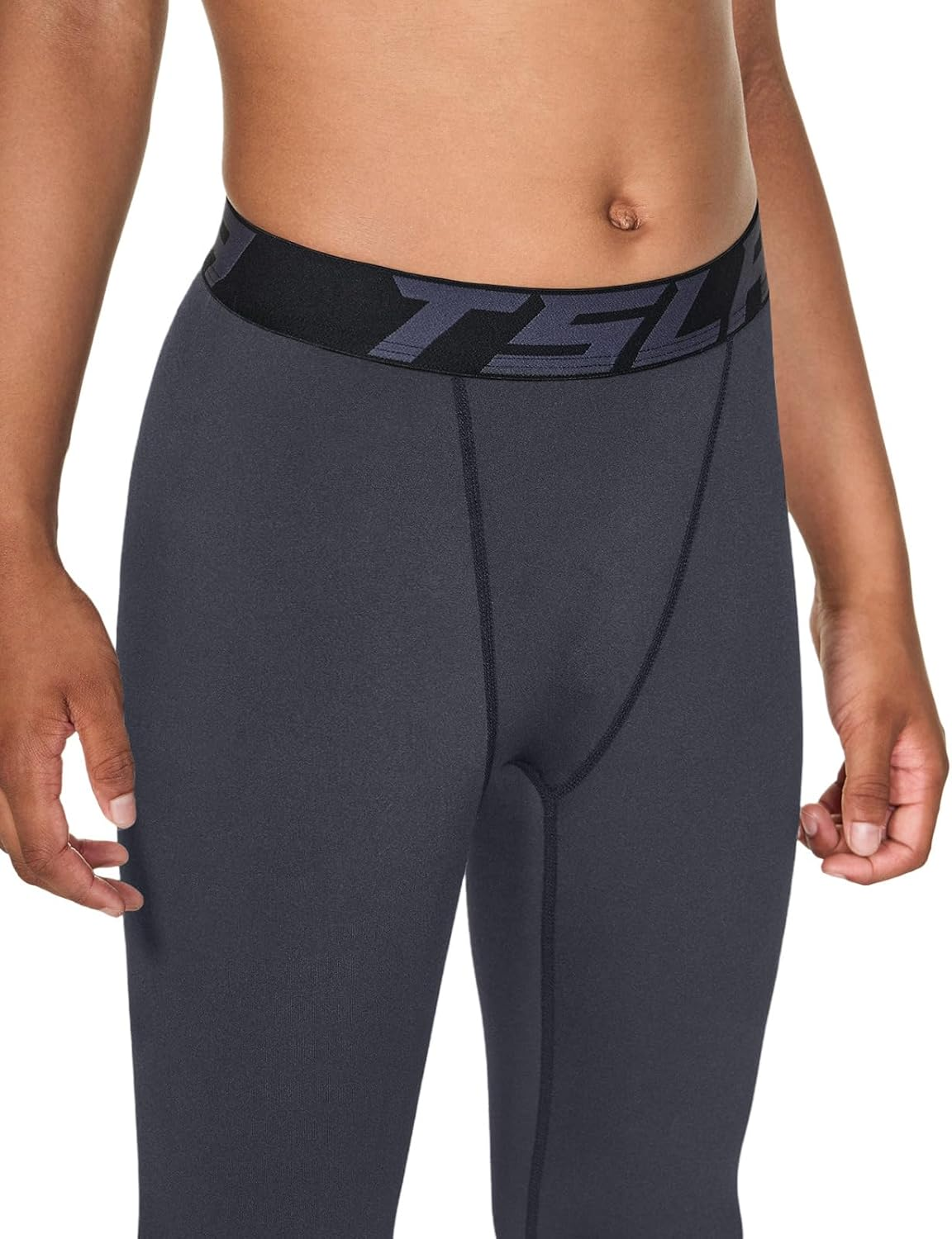 TSLA Kid'S & Boys & Girls Thermal Compression Pants, Athletic Sports Leggings & Running Tights Bottoms image number 3