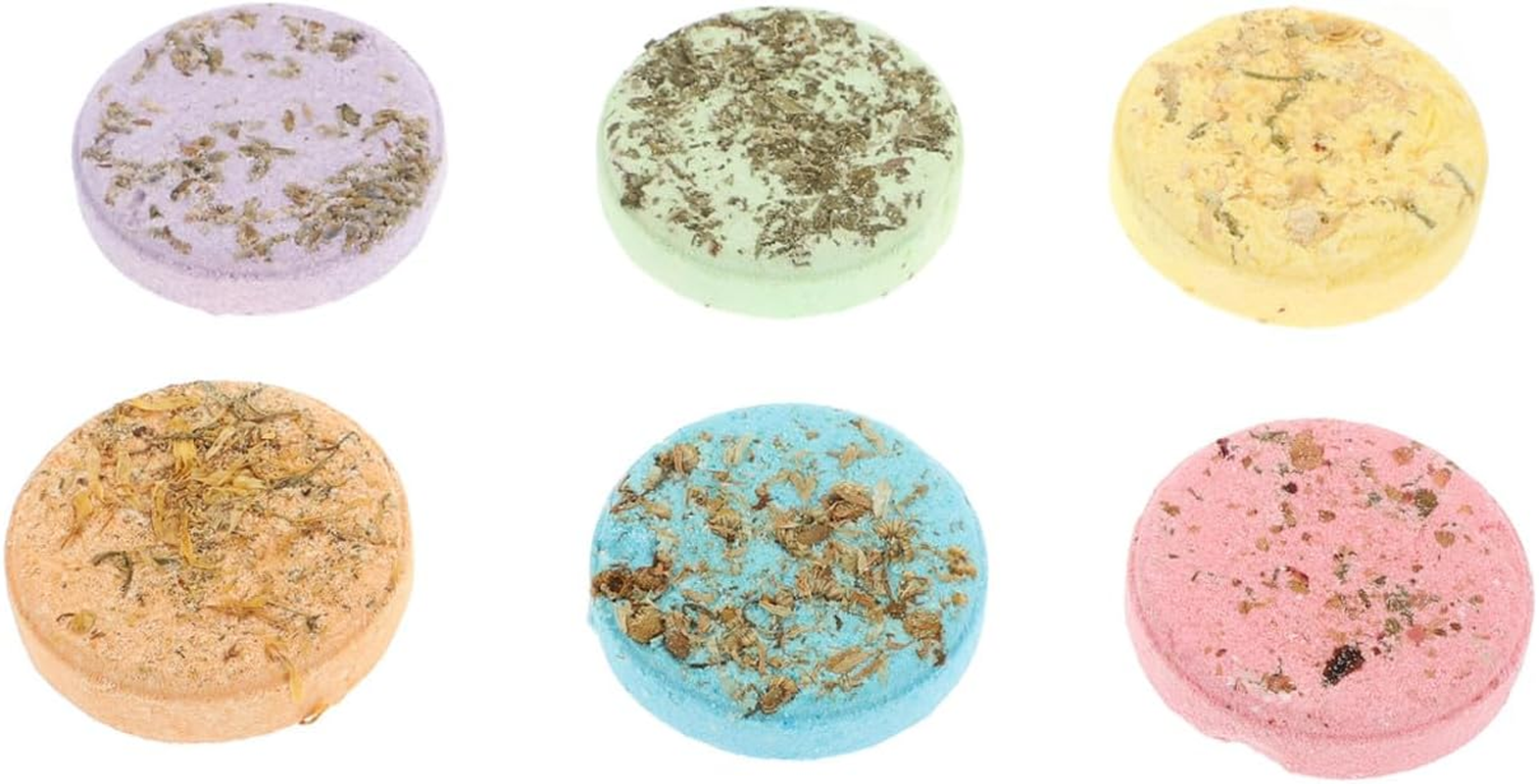 ULTECHNOVO 6Pcs Aroma Bath Pieces Shower Accessory Aromatherapy Steam Flakes for Bathroom Decoration Home Spa Using