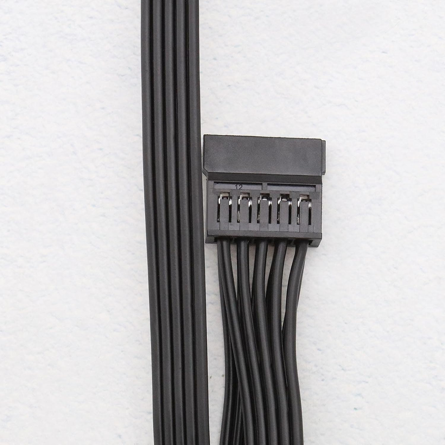 Emsea 6-Pin Male to 3X 15-Pin Female SATA Hard Drive Interface Adapter Power Supply Cable 1007 18AWG Compatible with Corsair Modular Psus