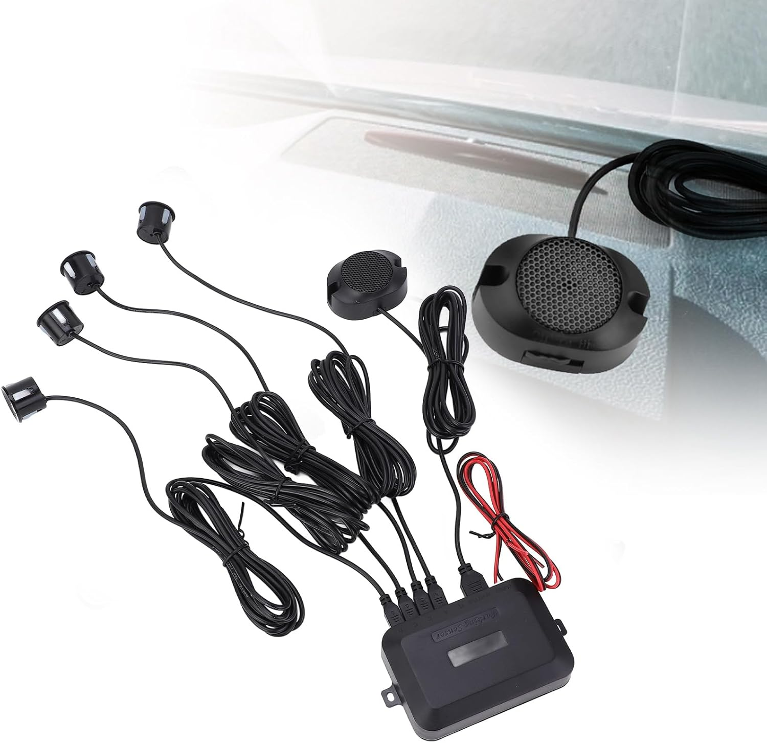 Car Parking Sensor Reversing Radar Kit High Sensitivity Sound Indicator System 12V