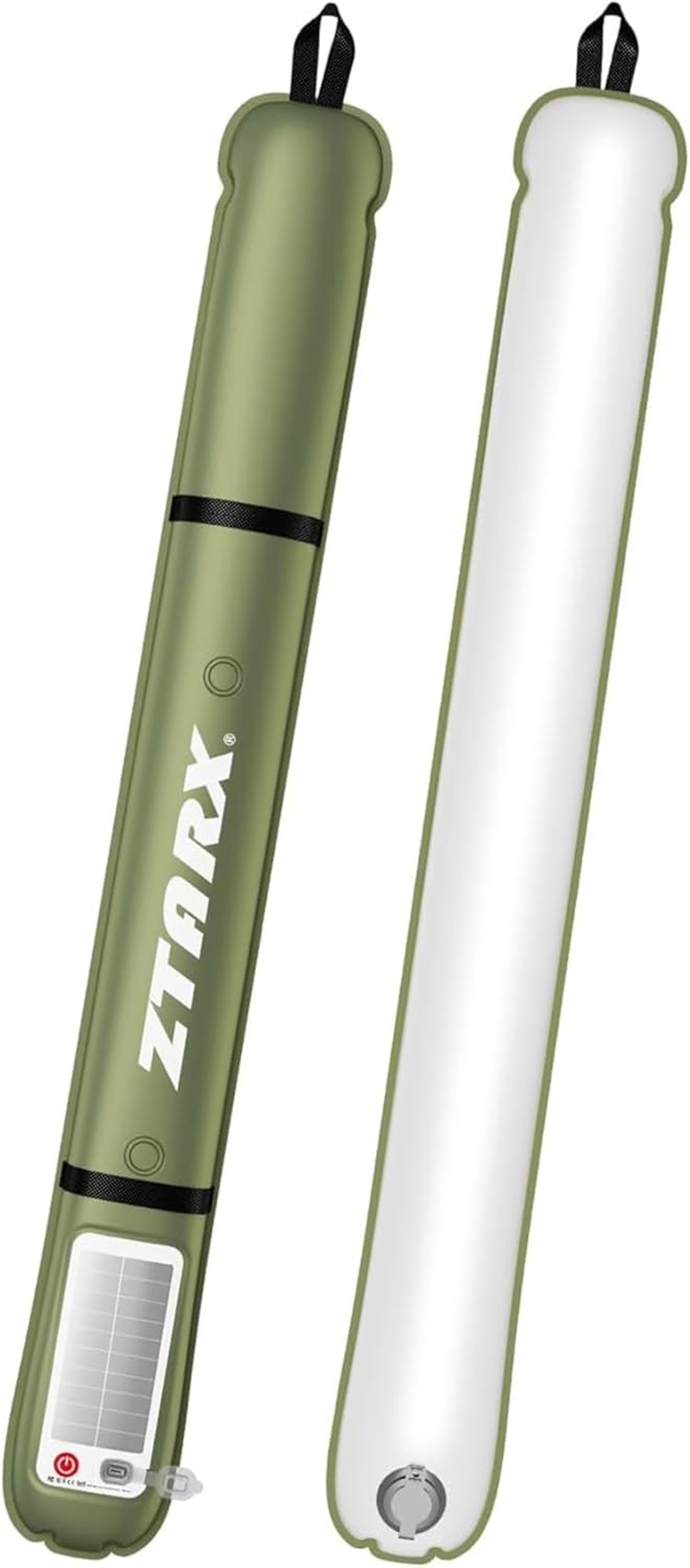 Inflatable Solar Tube Lantern &ndash; Solar and USB Rechargeable, 4 Lighting Modes, IP66 Waterproof Light Bar with Power Bank, Portable Tent Light for Outdoor Camping, Hiking and Emergency Use Indoor image number 5