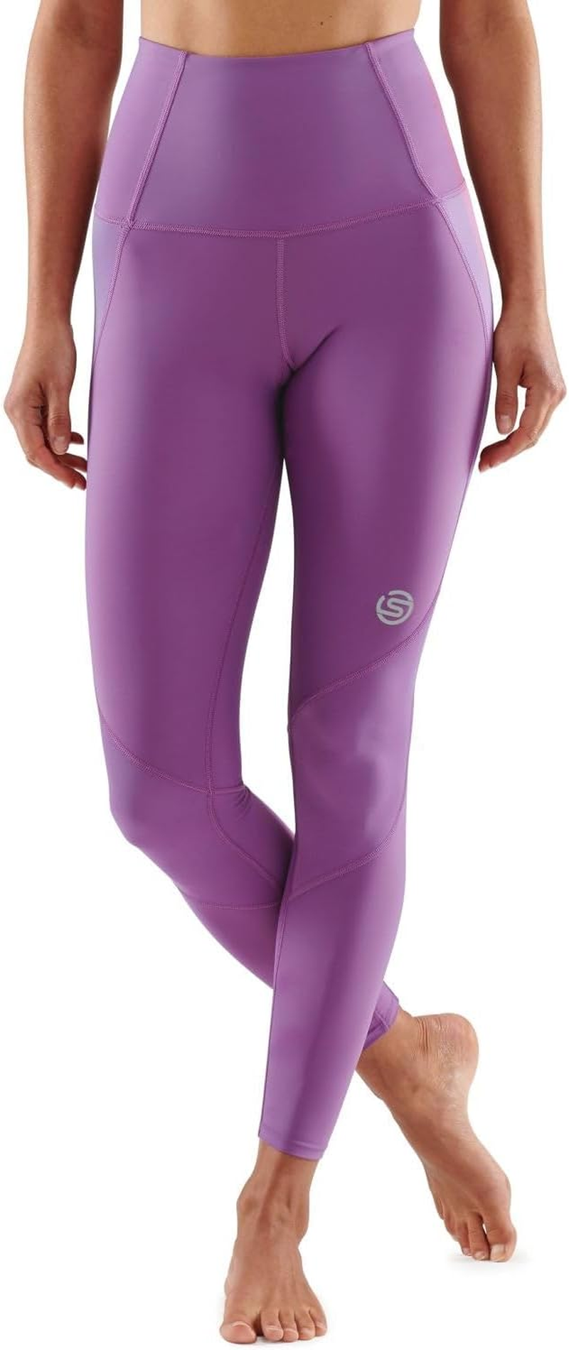 SKINS Compression Series 3 Womens XS Skyscraper Tights Activewear/Gym Amethyst image number 3