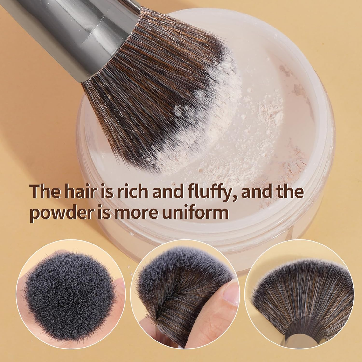 MAANGE Makeup Brushes, 30 Pcs Professional Makeup Brushes Set Premium Synthetic Face Foundation Powder Brush Kit Travel Makeup Brushes (Black) image number 4