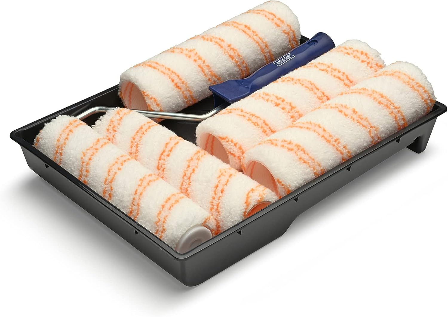 HAMILTON for the Trade 7 Piece Medium Pile Roller Set, 9" White/Orange 3281132-90 image number 6