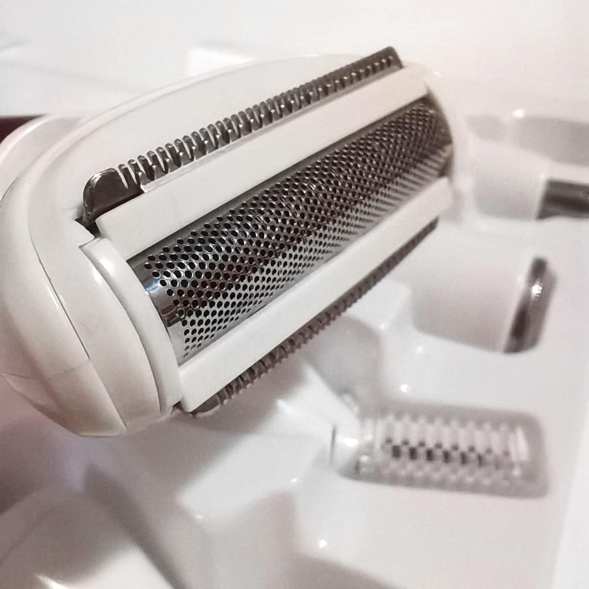 Electric Razor for Women Removal for Body Nose Hair Trimmer Face Shavers Eyebrow Legs Armpit Bikini Area Pubic Underarms Painless Rechargeable Portable 5 in 1 Womens Razors Set (Pink, 5 in 1) image number 5