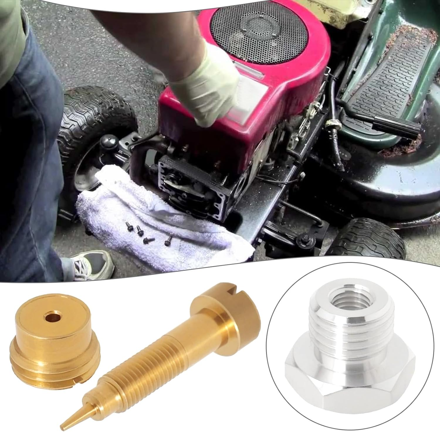 OTOTEC 1Set Carburetor Rebuild Kit Replacement Part 94624 495606 796184 Compatible with Briggs and Stratton Compatible with Craftsman 3HP to 5HP Engines Small Engine Carburetor Kit