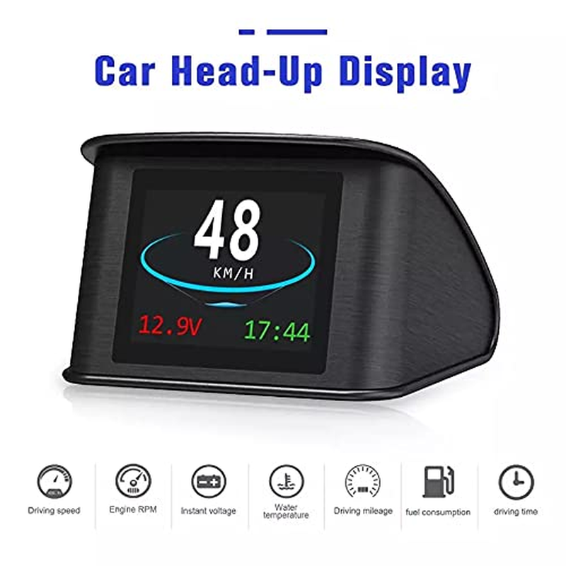 OZK T600 Hud GPS OBD Computer Car Speed Projector Digital Speedometer Display Fuel Consumption Temperature Gauge Diagnostic Tool image number 1