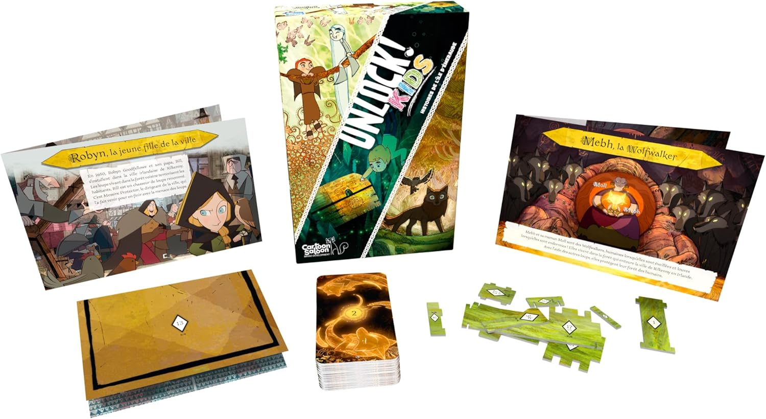 Space Cow Unlock! Kids: Irish Folklore Card Game - Escape Room Game for Kids and Adults, Cooperative Mystery Game for Family Game Night, Ages 6+, 1-4 Players, 20-60 Minute Playtime, Made image number 2